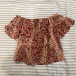 Madewell off the shoulder blouse